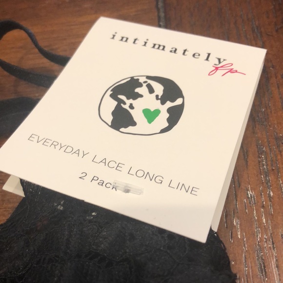 Free People Everyday Lace Longline 2 pack in Black Combo - Picture 5 of 10